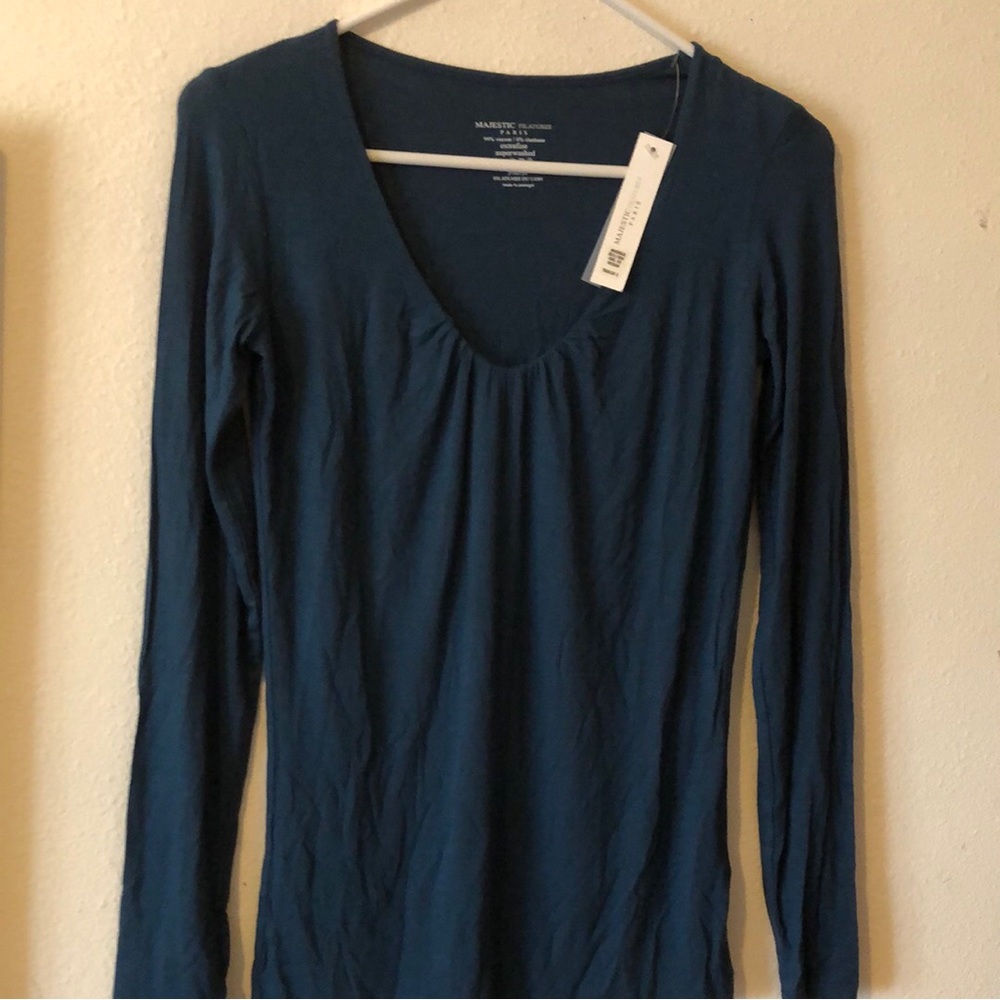 Majestic Filatures Dulion Paris Luxury tee size 1/ XS New!